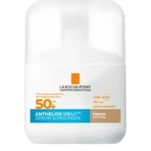 سيروم واقي شمس SPF50+ أنثيليوس يو في إير الملون متوسط طبيعي من لاروش بوزيه – 50 مل