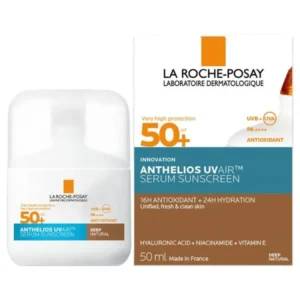 سيروم واقي شمس SPF50+ أنثيليوس يو في إير الملون عميق طبيعي من لاروش بوزيه – 50 مل