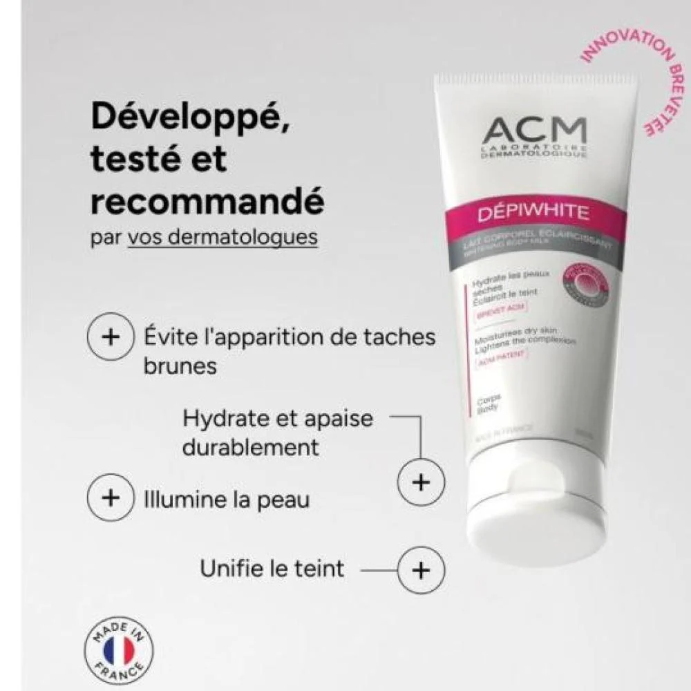 مرطب تفتيح الجسم ديبي وايت بالحليب من acm اي سي ام ، 200 مل