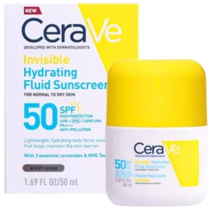 واقي شمس فلويد مرطب غير مرئي SPF 50 للبشرة العادية إلى الجافة من سيرافي – 50 مل