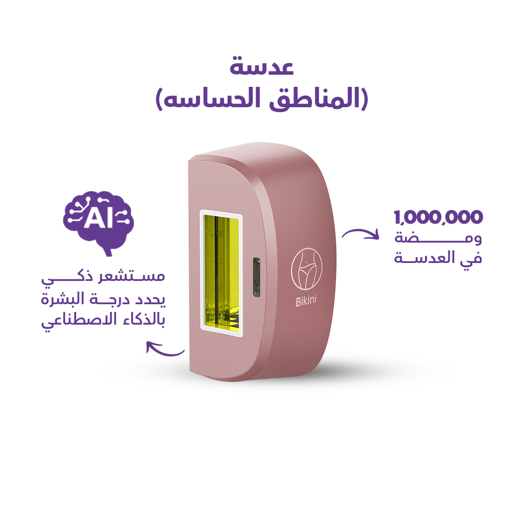 جهاز روكسا الليزر لإزالة الشعر الوردي – مليون ومضة، 3 عدسات،